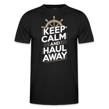 Sailors Sea Shanty Singing Ship Adventures - Men's Functional T-Shirt - black - Front - AI Model Male 178 dark (178cm)