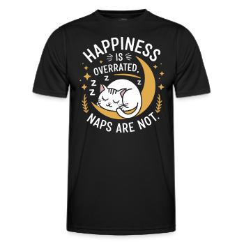 Katzenliebhaber, Dunkler Humor, Frecher, - Männer Funktions-T-Shirt - Schwarz - Vorne - AI Model Male 178 dark (178cm)