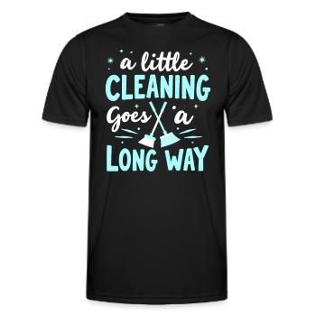 Frühjahrsputz-enthusiasten, Neuanfang Und - Männer Funktions-T-Shirt - Schwarz - Vorne - AI Model Male 178 dark (178cm)