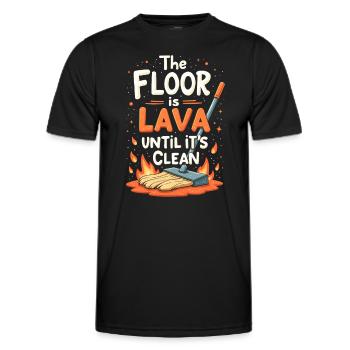 Frühjahrsputz-enthusiasten, Neuanfang Und - Männer Funktions-T-Shirt - Schwarz - Vorne - AI Model Male 178 dark (178cm)