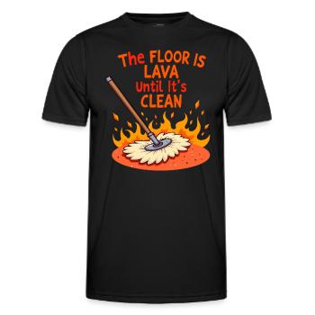 Frühjahrsputz-enthusiasten, Neuanfang Und - Männer Funktions-T-Shirt - Schwarz - Vorne - AI Model Male 178 dark (178cm)