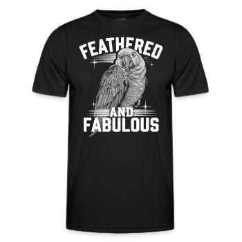 Papageienbesitzer Papageienleben Und Exotischer - Männer Funktions-T-Shirt - Schwarz - Vorne - AI Model Male 178 dark (178cm)