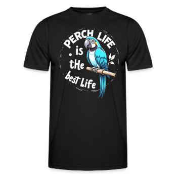 Papageienbesitzer Papageienleben Und Exotischer - Männer Funktions-T-Shirt - Schwarz - Vorne - AI Model Male 178 dark (178cm)