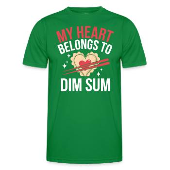 Dim-sum-liebhaber Chinesischer Küche Und Knödel - Männer Funktions-T-Shirt - Kelly Green - Vorne - AI Model Male 178 dark (178cm)