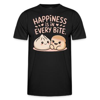 Dim-sum lovers of Chinese cuisine and dumplings - Men's Functional T-Shirt - black - Front - AI Model Male 178 dark (178cm)