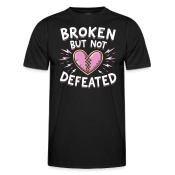 Trennungsermächtigung, Selbstliebe, Neuanfänge - Männer Funktions-T-Shirt - Schwarz - Vorne - AI Model Male 178 dark (178cm)