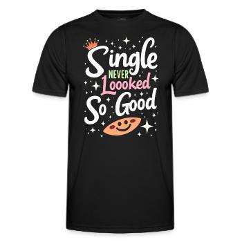 Trennungsermächtigung, Selbstliebe, Neuanfänge - Männer Funktions-T-Shirt - Schwarz - Vorne - AI Model Male 178 dark (178cm)
