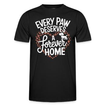Freiwillige Tierrettung Animal Shelter Heroes - Men's Functional T-Shirt - black - Front - AI Model Male 178 dark (178cm)
