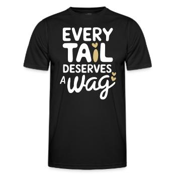 Freiwillige Tierrettung Animal Shelter Heroes - Men's Functional T-Shirt - black - Front - AI Model Male 178 dark (178cm)