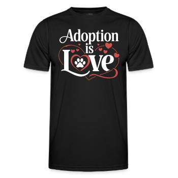 Freiwillige Tierrettung Animal Shelter Heroes - Men's Functional T-Shirt - black - Front - AI Model Male 178 dark (178cm)