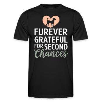 Freiwillige Tierrettung Animal Shelter Heroes - Men's Functional T-Shirt - black - Front - AI Model Male 178 dark (178cm)