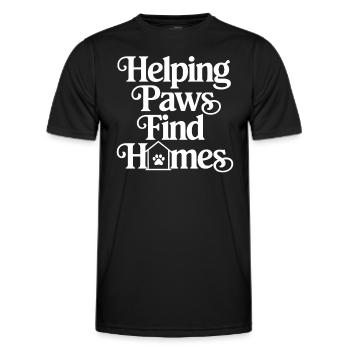 Freiwillige Tierrettung Animal Shelter Heroes - Men's Functional T-Shirt - black - Front - AI Model Male 178 dark (178cm)