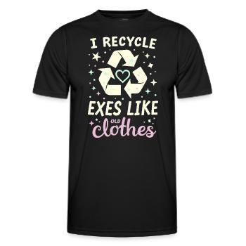 Trennungsermächtigung, Selbstliebe, Neuanfänge - Männer Funktions-T-Shirt - Schwarz - Vorne - AI Model Male 178 dark (178cm)