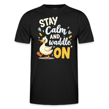 Nutztier-enten-enthusiasten Hinterhof-enten - Männer Funktions-T-Shirt - Schwarz - Vorne - AI Model Male 178 dark (178cm)
