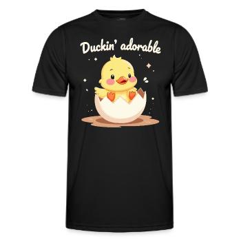 Nutztier-enten-enthusiasten Hinterhof-enten - Männer Funktions-T-Shirt - Schwarz - Vorne - AI Model Male 178 dark (178cm)
