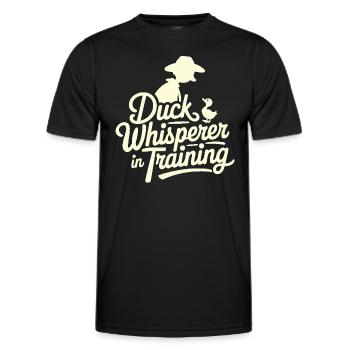 Nutztier-enten-enthusiasten Hinterhof-enten - Männer Funktions-T-Shirt - Schwarz - Vorne - AI Model Male 178 dark (178cm)
