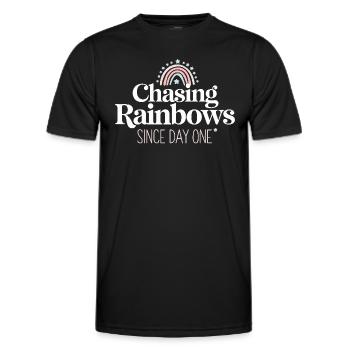 Whimsical Weather Patterns, Whimsical Clouds, Funny - Men's Functional T-Shirt - black - Front - AI Model Male 178 dark (178cm)