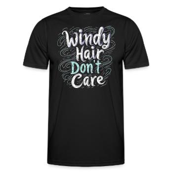 Whimsical Weather Patterns, Whimsical Clouds, Funny - Men's Functional T-Shirt - black - Front - AI Model Male 178 dark (178cm)