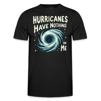 Whimsical Weather Patterns, Whimsical Clouds, Funny - Men's Functional T-Shirt - black - Front - AI Model Male 178 dark (178cm)