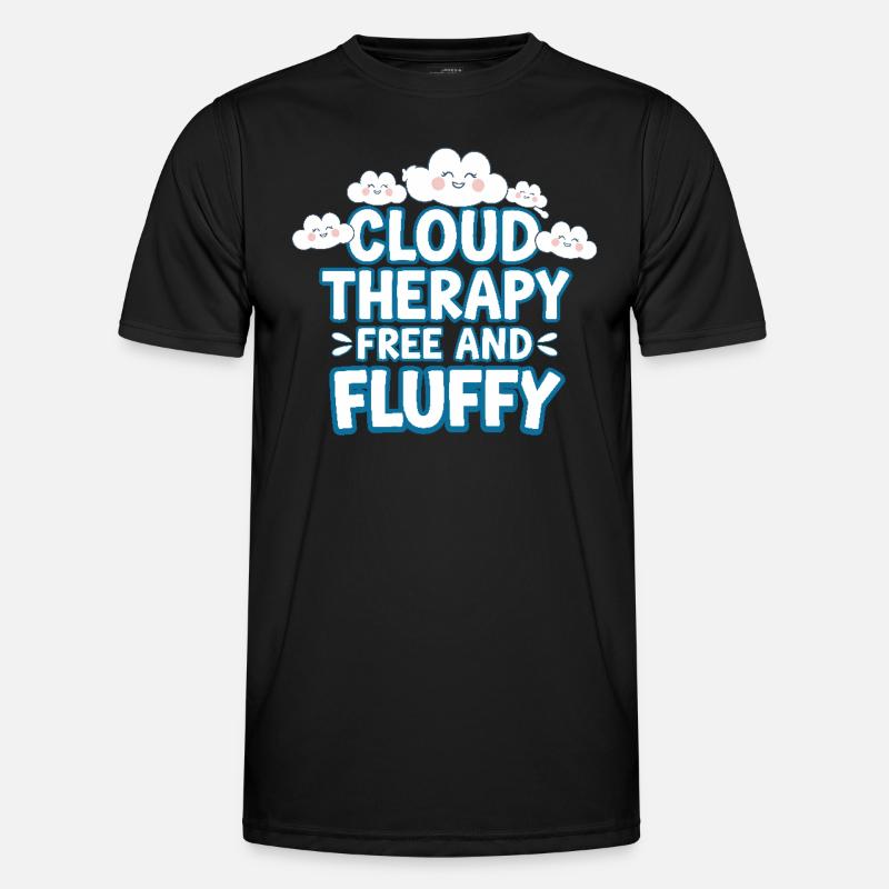 Cloudy view, Relaxing sky, Dreamy Men's Functional T-Shirt