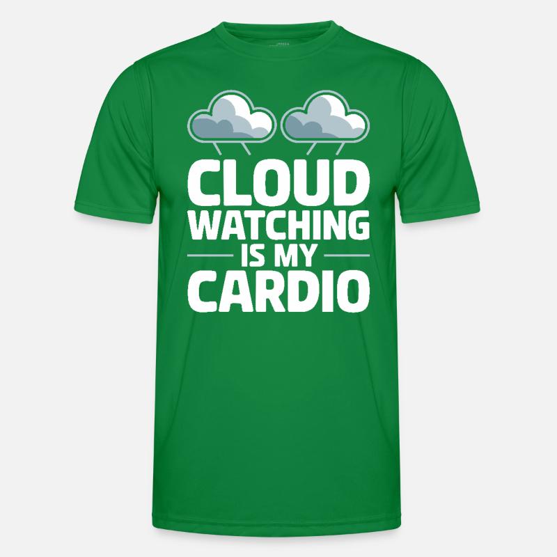 Cloudy view, Relaxing sky, Dreamy Men's Functional T-Shirt