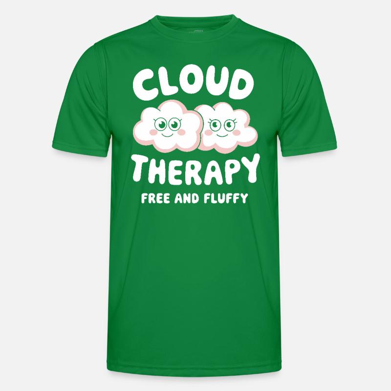 Cloudy view, Relaxing sky, Dreamy Men's Functional T-Shirt