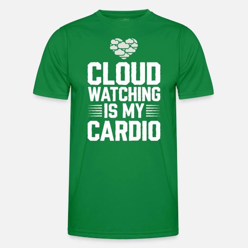 Cloudy view, Relaxing sky, Dreamy Men's Functional T-Shirt