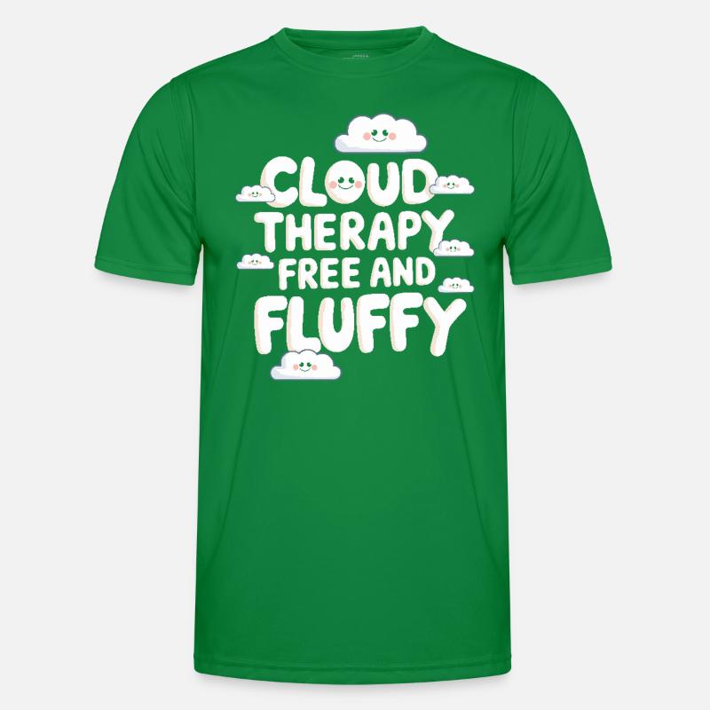 Cloudy view, Relaxing sky, Dreamy Men's Functional T-Shirt
