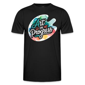 Passe-temps créatif pour les débutants dans le - T-shirt sport Homme - noir - Devant - AI Model Male 178 dark (178cm)
