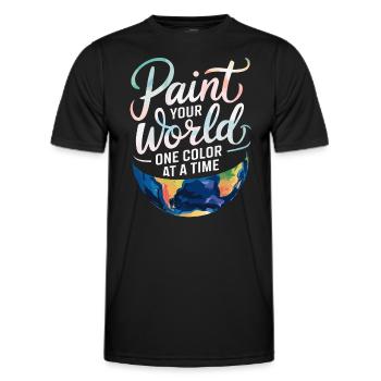Passe-temps créatif pour les débutants dans le - T-shirt sport Homme - noir - Devant - AI Model Male 178 dark (178cm)