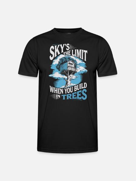 Baumhausbauer Diy-baumhausbau - Männer Funktions-T-Shirt - Schwarz