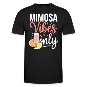 Brunch Kultur Bodenlos Mimosen Liebhaber - Männer Funktions-T-Shirt - Schwarz - Vorne - AI Model Male 178 dark (178cm)