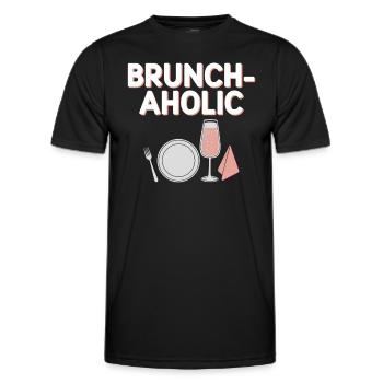 Brunch Kultur Bodenlos Mimosen Liebhaber - Männer Funktions-T-Shirt - Schwarz - Vorne - AI Model Male 178 dark (178cm)