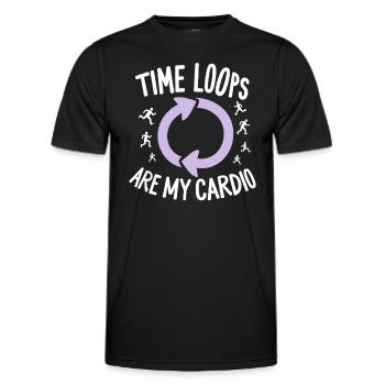 Zeitreise-enthusiast, Der Sich Für - Männer Funktions-T-Shirt - Schwarz - Vorne - AI Model Male 178 dark (178cm)