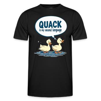 Nutztier-enten-enthusiasten Hinterhof-enten - Männer Funktions-T-Shirt - Schwarz - Vorne - AI Model Male 178 dark (178cm)