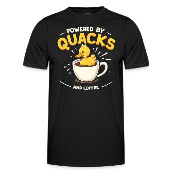 Nutztier-enten-enthusiasten Hinterhof-enten - Männer Funktions-T-Shirt - Schwarz - Vorne - AI Model Male 178 dark (178cm)