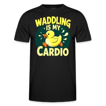 Nutztier-enten-enthusiasten Hinterhof-enten - Männer Funktions-T-Shirt - Schwarz - Vorne - AI Model Male 178 dark (178cm)