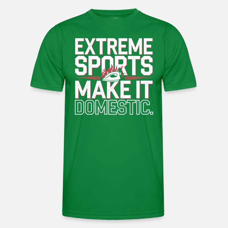 Extreme Ironing Competitive Funny Men's Functional T-Shirt