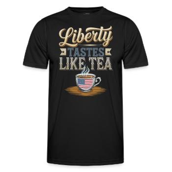 Boston Tea 1773 American Revolution Historic - Männer Funktions-T-Shirt - Schwarz - Vorne - AI Model Male 178 dark (178cm)