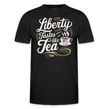 Boston Tea 1773 American Revolution Historic - Männer Funktions-T-Shirt - Schwarz - Vorne - AI Model Male 178 dark (178cm)