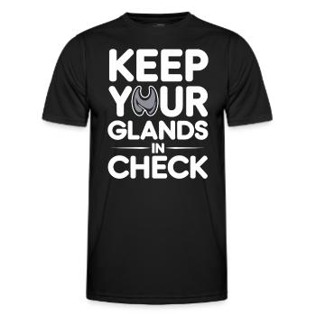 Science médicale pour l’endocrinologie - T-shirt sport Homme - noir - Devant - AI Model Male 178 dark (178cm)