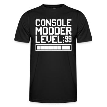 Retro Gaming Repair Vintage Console - Men's Functional T-Shirt - black - Front - AI Model Male 178 dark (178cm)