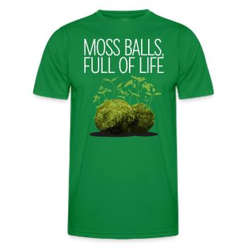 Kokedama Moss Ball Plantes Jardinage Japonais - T-shirt sport Homme - vert - Devant - AI Model Male 178 dark (178cm)