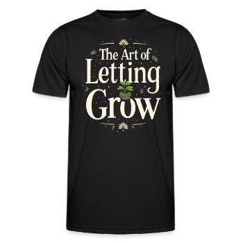Kokedama Moss Ball Plantes Jardinage Japonais - T-shirt sport Homme - noir - Devant - AI Model Male 178 dark (178cm)