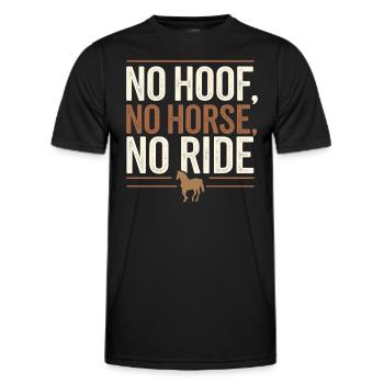 Farrier Horse Hoof Care Specialist Horseshoe - Men's Functional T-Shirt - black - Front - AI Model Male 178 dark (178cm)