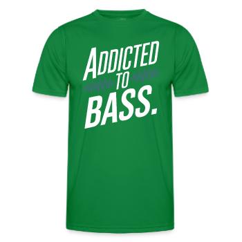 Basse, Guitariste, Musicien, Matériel, Funk, Rock, Jazz - T-shirt sport Homme - vert - Devant - AI Model Male 178 dark (178cm)