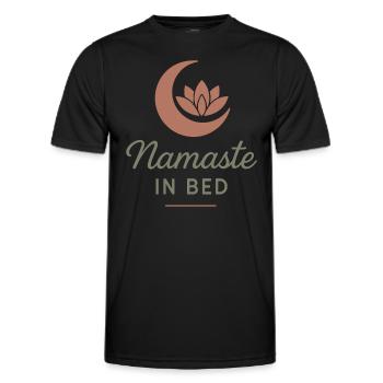 Boho Yoga Spirituelles Geschenk Für Yogis Achtsame - Männer Funktions-T-Shirt - Schwarz - Vorne - AI Model Male 178 dark (178cm)