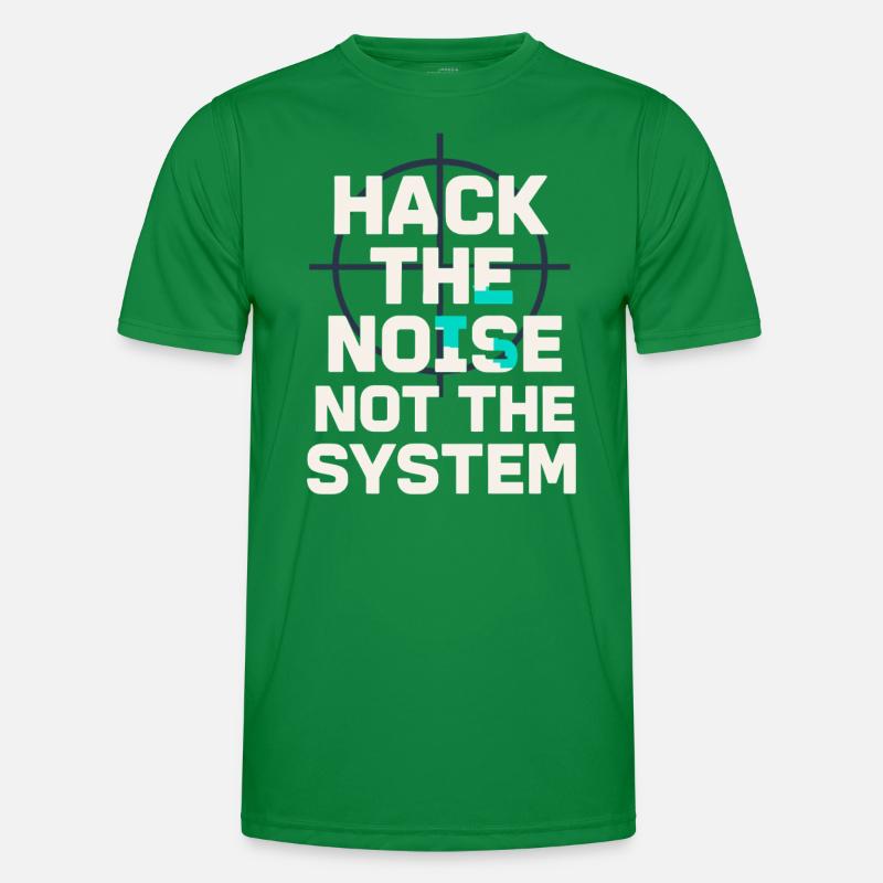 Cybersecurity Info Sec White Hat Hacker Ethical Männer Funktions-T-Shirt