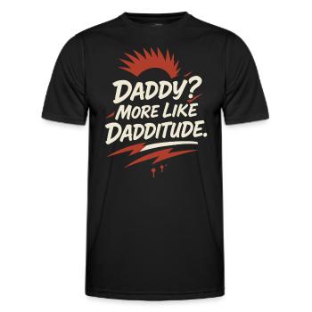 Punk Dad Alternatif Paternité Rebelle - T-shirt sport Homme - noir - Devant - AI Model Male 178 dark (178cm)