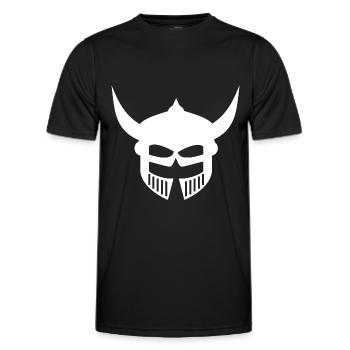 Barbarian Helmet Design - Men's Functional T-Shirt - black - Front - AI Model Male 178 dark (178cm)